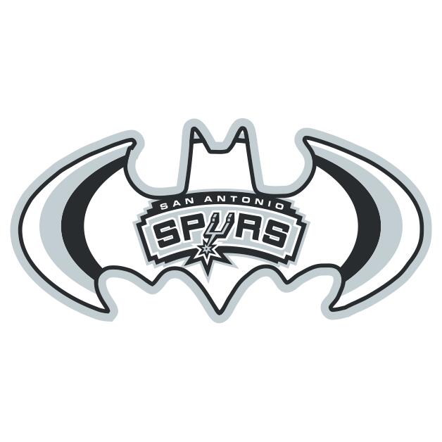 San Antonio Spurs Batman Logo fabric transfer